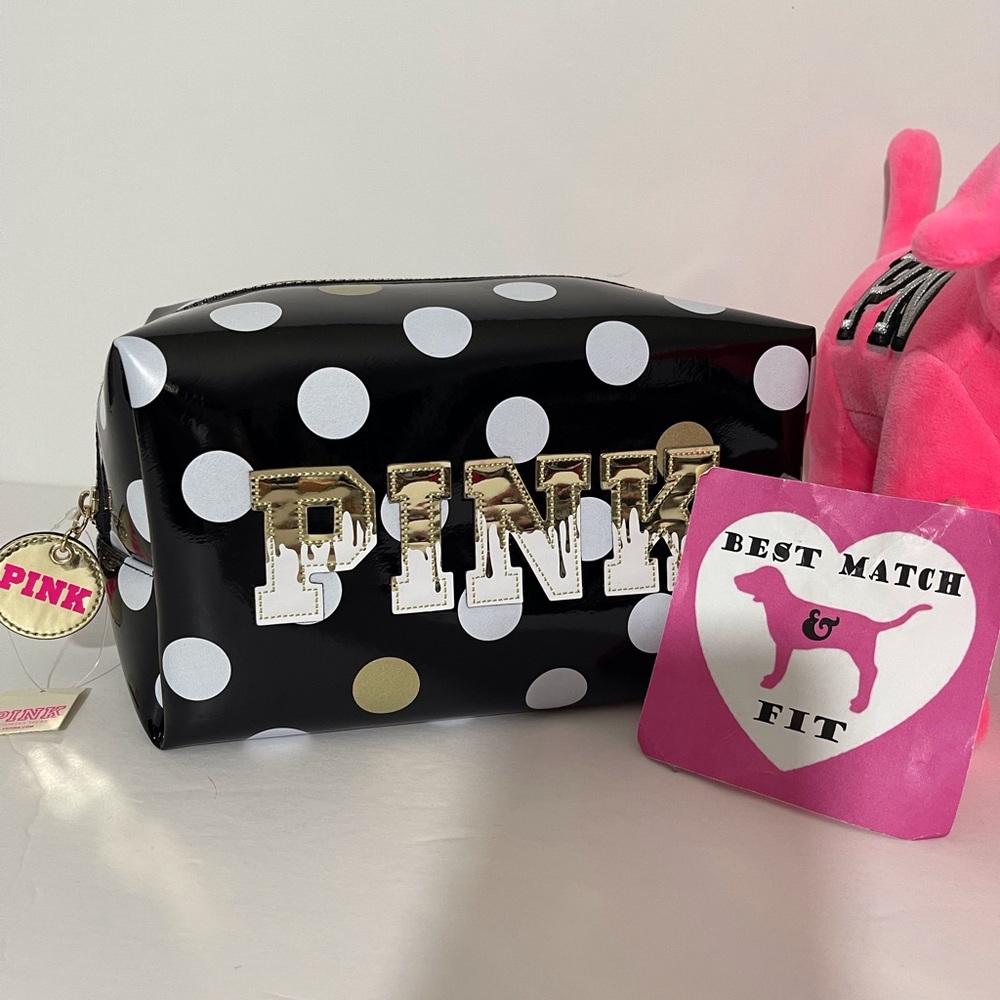 Victoria’s Secret PINK Logo Make-up Bag Embossed